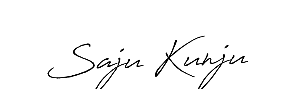 How to make Saju Kunju signature? Antro_Vectra_Bolder is a professional autograph style. Create handwritten signature for Saju Kunju name. Saju Kunju signature style 7 images and pictures png