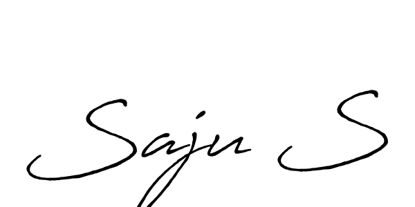 Best and Professional Signature Style for Saju S. Antro_Vectra_Bolder Best Signature Style Collection. Saju S signature style 7 images and pictures png