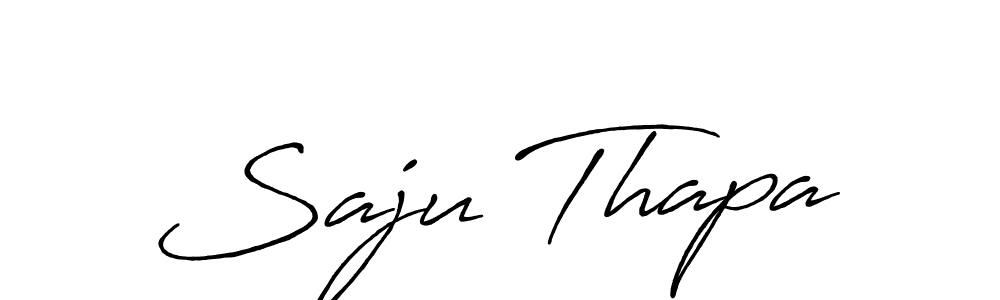 Make a short Saju Thapa signature style. Manage your documents anywhere anytime using Antro_Vectra_Bolder. Create and add eSignatures, submit forms, share and send files easily. Saju Thapa signature style 7 images and pictures png