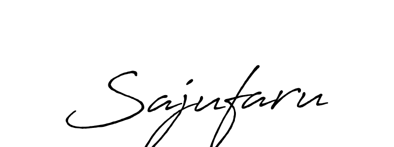 Use a signature maker to create a handwritten signature online. With this signature software, you can design (Antro_Vectra_Bolder) your own signature for name Sajufaru. Sajufaru signature style 7 images and pictures png