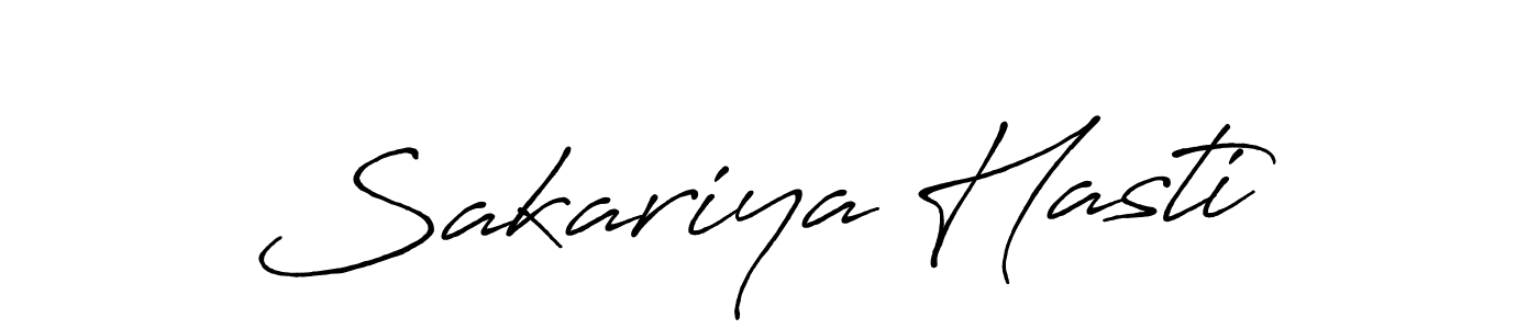 Design your own signature with our free online signature maker. With this signature software, you can create a handwritten (Antro_Vectra_Bolder) signature for name Sakariya Hasti. Sakariya Hasti signature style 7 images and pictures png