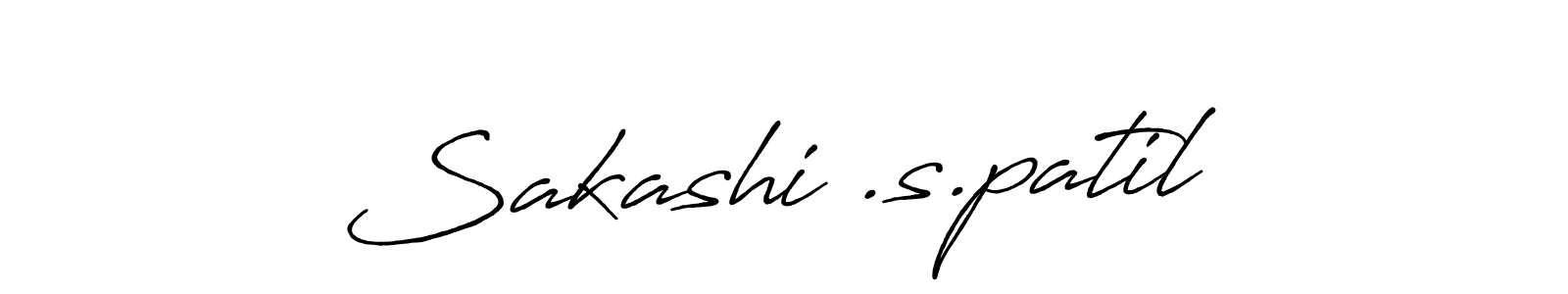 Design your own signature with our free online signature maker. With this signature software, you can create a handwritten (Antro_Vectra_Bolder) signature for name Sakashi .s.patil. Sakashi .s.patil signature style 7 images and pictures png