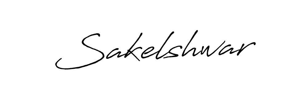 Use a signature maker to create a handwritten signature online. With this signature software, you can design (Antro_Vectra_Bolder) your own signature for name Sakelshwar. Sakelshwar signature style 7 images and pictures png