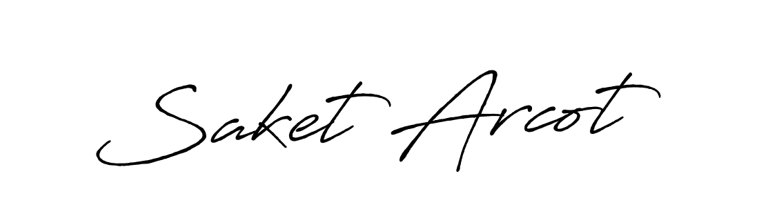 The best way (Antro_Vectra_Bolder) to make a short signature is to pick only two or three words in your name. The name Saket Arcot include a total of six letters. For converting this name. Saket Arcot signature style 7 images and pictures png