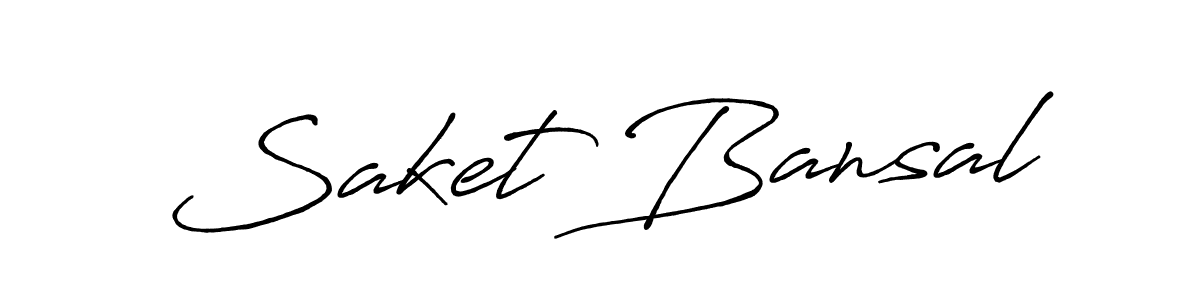 You should practise on your own different ways (Antro_Vectra_Bolder) to write your name (Saket Bansal) in signature. don't let someone else do it for you. Saket Bansal signature style 7 images and pictures png