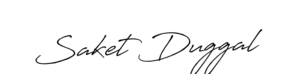 It looks lik you need a new signature style for name Saket Duggal. Design unique handwritten (Antro_Vectra_Bolder) signature with our free signature maker in just a few clicks. Saket Duggal signature style 7 images and pictures png