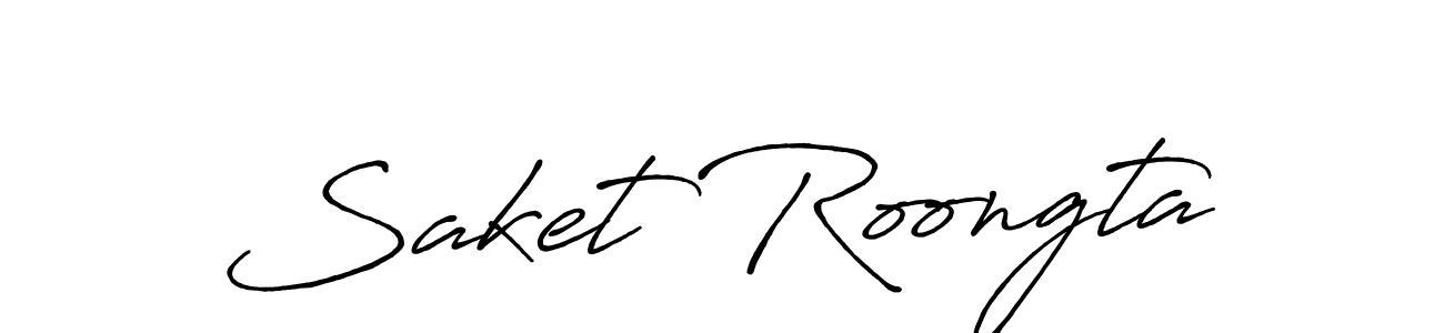 It looks lik you need a new signature style for name Saket Roongta. Design unique handwritten (Antro_Vectra_Bolder) signature with our free signature maker in just a few clicks. Saket Roongta signature style 7 images and pictures png