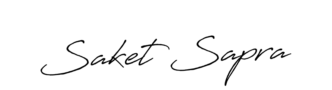 Also You can easily find your signature by using the search form. We will create Saket Sapra name handwritten signature images for you free of cost using Antro_Vectra_Bolder sign style. Saket Sapra signature style 7 images and pictures png
