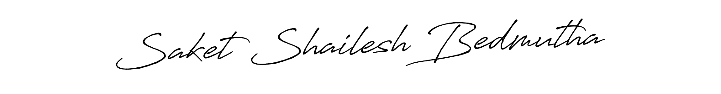 This is the best signature style for the Saket Shailesh Bedmutha name. Also you like these signature font (Antro_Vectra_Bolder). Mix name signature. Saket Shailesh Bedmutha signature style 7 images and pictures png