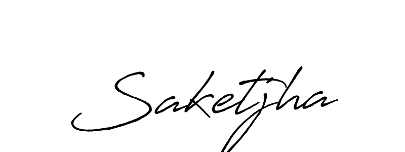 It looks lik you need a new signature style for name Saketjha. Design unique handwritten (Antro_Vectra_Bolder) signature with our free signature maker in just a few clicks. Saketjha signature style 7 images and pictures png