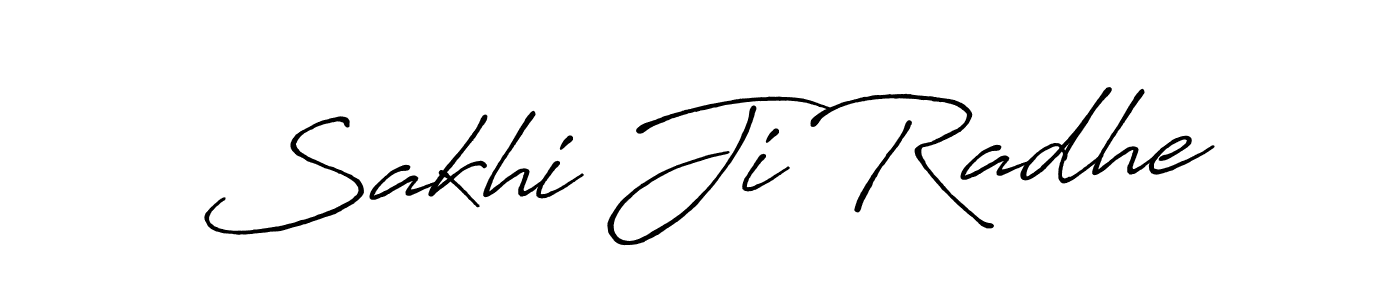 See photos of Sakhi Ji Radhe official signature by Spectra . Check more albums & portfolios. Read reviews & check more about Antro_Vectra_Bolder font. Sakhi Ji Radhe signature style 7 images and pictures png