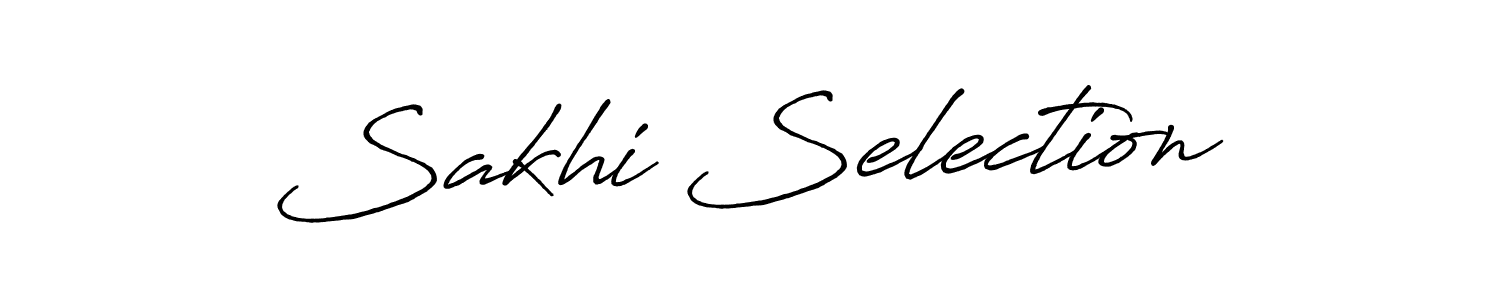 How to Draw Sakhi Selection signature style? Antro_Vectra_Bolder is a latest design signature styles for name Sakhi Selection. Sakhi Selection signature style 7 images and pictures png