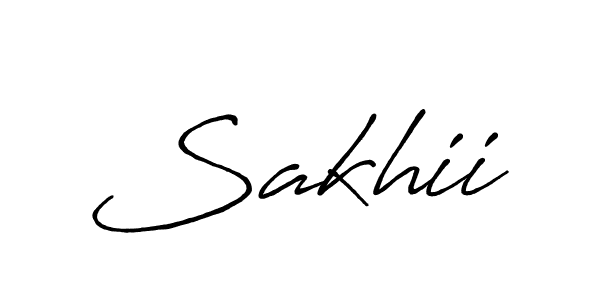 Also You can easily find your signature by using the search form. We will create Sakhii name handwritten signature images for you free of cost using Antro_Vectra_Bolder sign style. Sakhii signature style 7 images and pictures png