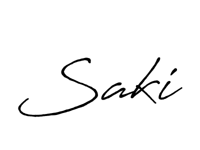 Make a beautiful signature design for name Saki. Use this online signature maker to create a handwritten signature for free. Saki signature style 7 images and pictures png