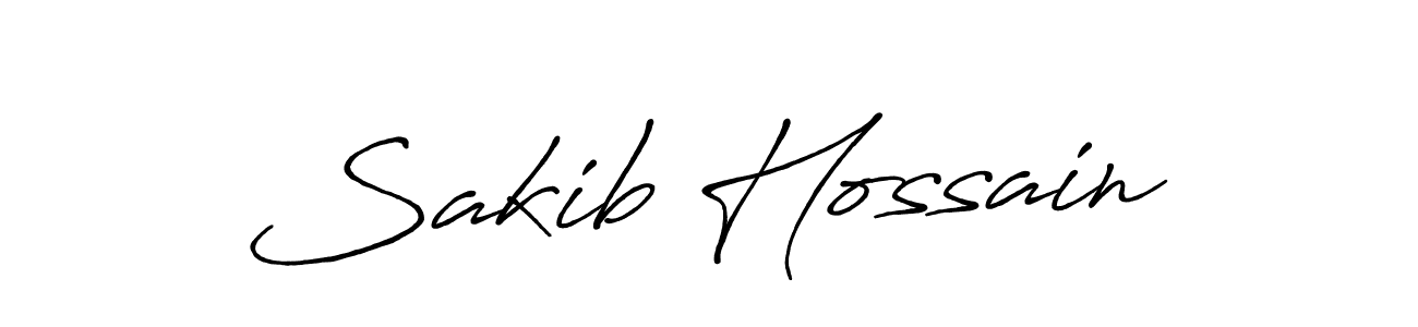 Use a signature maker to create a handwritten signature online. With this signature software, you can design (Antro_Vectra_Bolder) your own signature for name Sakib Hossain. Sakib Hossain signature style 7 images and pictures png