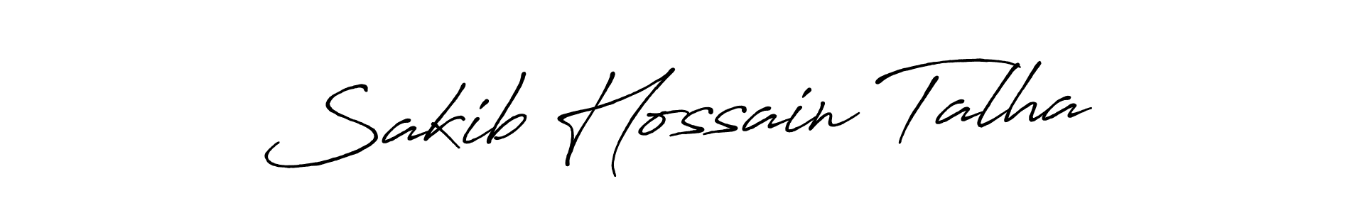 Make a beautiful signature design for name Sakib Hossain Talha. With this signature (Antro_Vectra_Bolder) style, you can create a handwritten signature for free. Sakib Hossain Talha signature style 7 images and pictures png