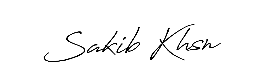 How to make Sakib Khsn name signature. Use Antro_Vectra_Bolder style for creating short signs online. This is the latest handwritten sign. Sakib Khsn signature style 7 images and pictures png