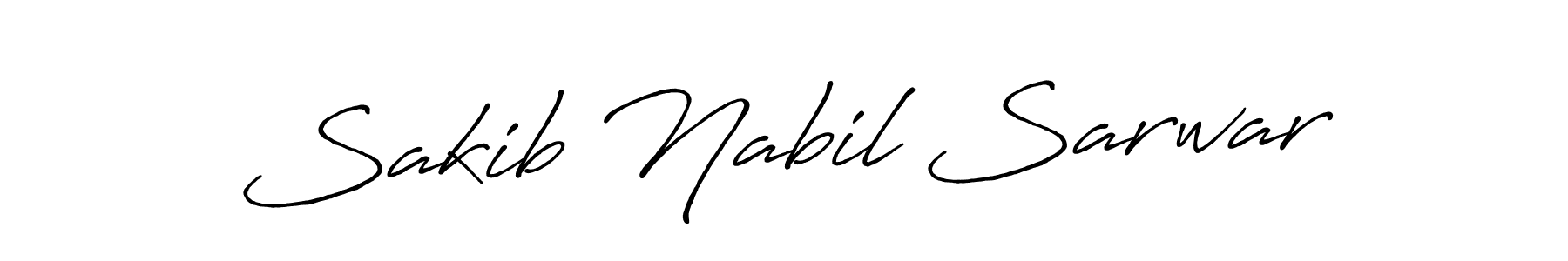Antro_Vectra_Bolder is a professional signature style that is perfect for those who want to add a touch of class to their signature. It is also a great choice for those who want to make their signature more unique. Get Sakib Nabil Sarwar name to fancy signature for free. Sakib Nabil Sarwar signature style 7 images and pictures png