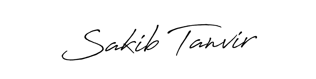 Make a beautiful signature design for name Sakib Tanvir. With this signature (Antro_Vectra_Bolder) style, you can create a handwritten signature for free. Sakib Tanvir signature style 7 images and pictures png