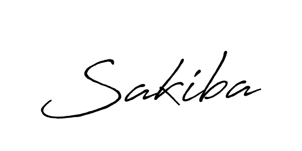 Design your own signature with our free online signature maker. With this signature software, you can create a handwritten (Antro_Vectra_Bolder) signature for name Sakiba. Sakiba signature style 7 images and pictures png