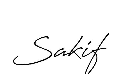 Make a beautiful signature design for name Sakif. Use this online signature maker to create a handwritten signature for free. Sakif signature style 7 images and pictures png