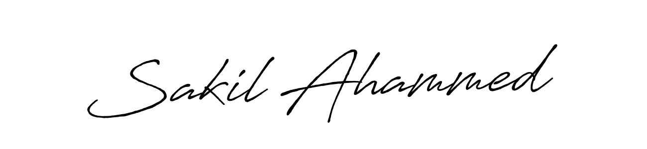 Create a beautiful signature design for name Sakil Ahammed. With this signature (Antro_Vectra_Bolder) fonts, you can make a handwritten signature for free. Sakil Ahammed signature style 7 images and pictures png