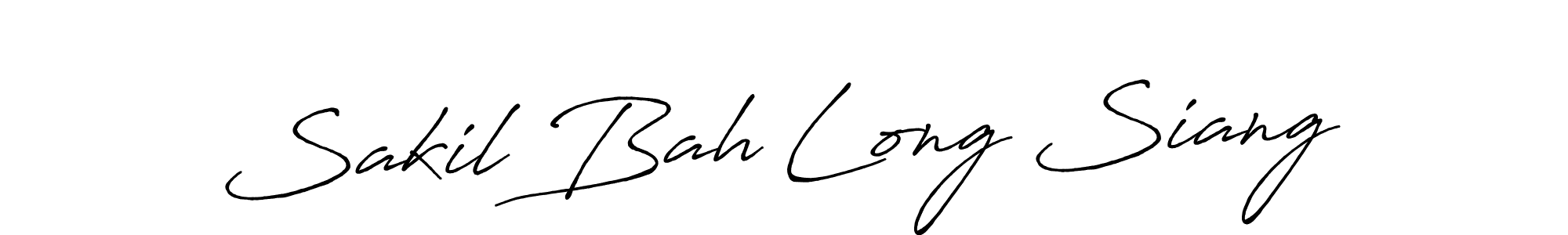 Make a beautiful signature design for name Sakil Bah Long Siang. Use this online signature maker to create a handwritten signature for free. Sakil Bah Long Siang signature style 7 images and pictures png