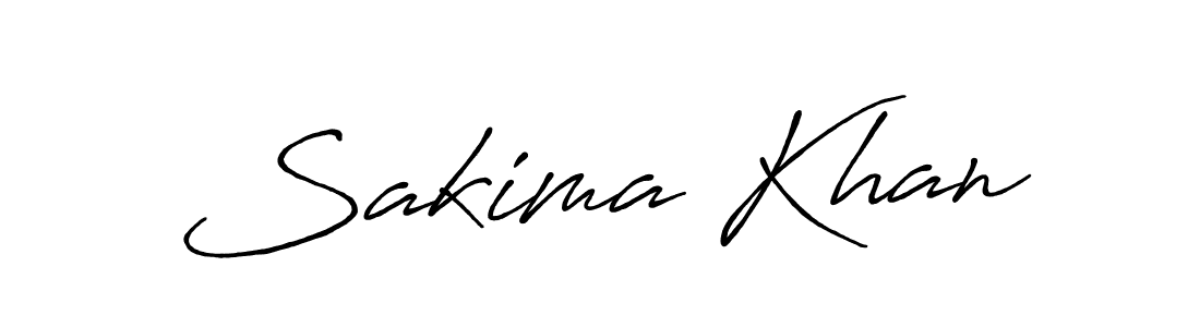 Create a beautiful signature design for name Sakima Khan. With this signature (Antro_Vectra_Bolder) fonts, you can make a handwritten signature for free. Sakima Khan signature style 7 images and pictures png