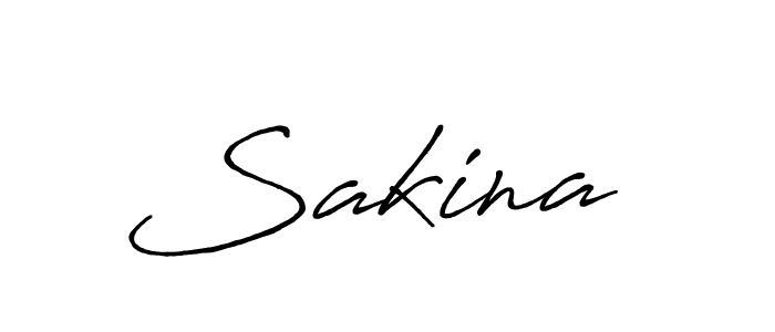 The best way (Antro_Vectra_Bolder) to make a short signature is to pick only two or three words in your name. The name Sakina  include a total of six letters. For converting this name. Sakina  signature style 7 images and pictures png