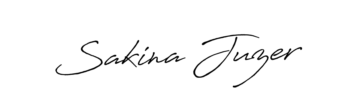 Sakina Juzer stylish signature style. Best Handwritten Sign (Antro_Vectra_Bolder) for my name. Handwritten Signature Collection Ideas for my name Sakina Juzer. Sakina Juzer signature style 7 images and pictures png