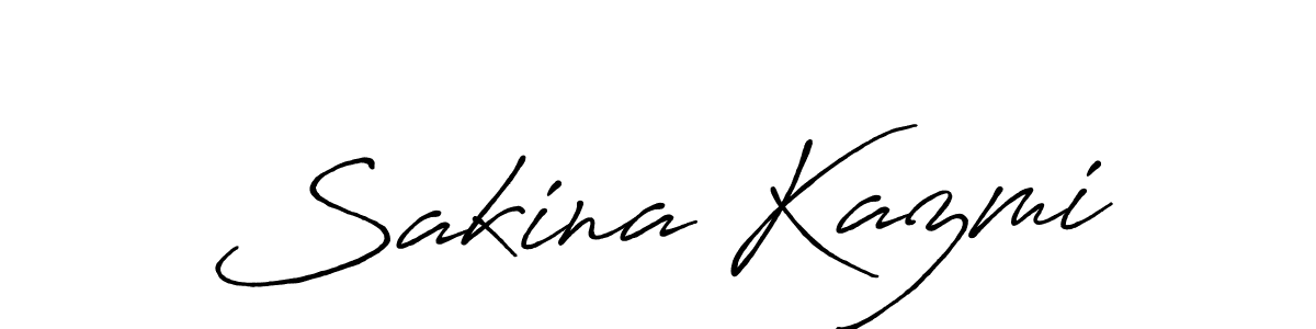 Use a signature maker to create a handwritten signature online. With this signature software, you can design (Antro_Vectra_Bolder) your own signature for name Sakina Kazmi. Sakina Kazmi signature style 7 images and pictures png