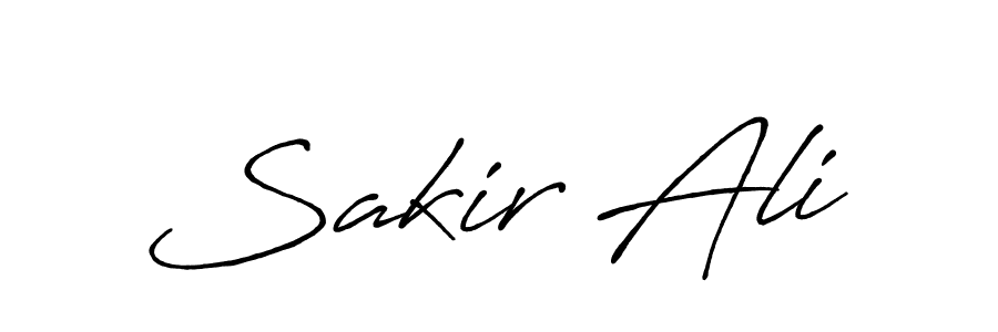 Create a beautiful signature design for name Sakir Ali. With this signature (Antro_Vectra_Bolder) fonts, you can make a handwritten signature for free. Sakir Ali signature style 7 images and pictures png