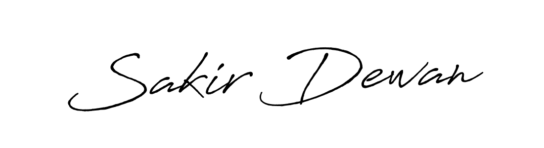 Design your own signature with our free online signature maker. With this signature software, you can create a handwritten (Antro_Vectra_Bolder) signature for name Sakir Dewan. Sakir Dewan signature style 7 images and pictures png