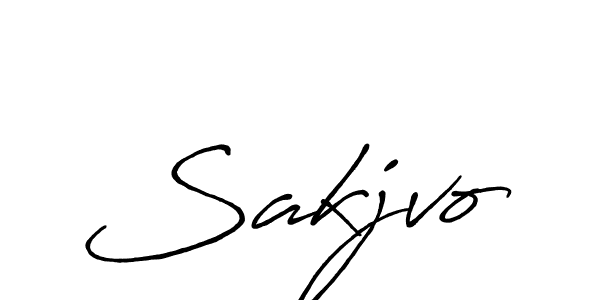 Use a signature maker to create a handwritten signature online. With this signature software, you can design (Antro_Vectra_Bolder) your own signature for name Sakjvo. Sakjvo signature style 7 images and pictures png