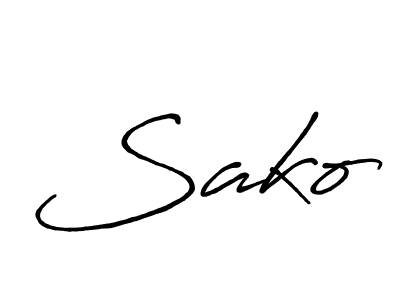 It looks lik you need a new signature style for name Sako. Design unique handwritten (Antro_Vectra_Bolder) signature with our free signature maker in just a few clicks. Sako signature style 7 images and pictures png