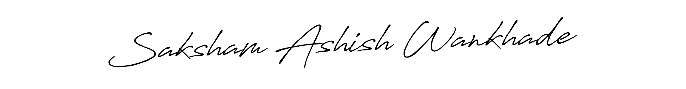Here are the top 10 professional signature styles for the name Saksham Ashish Wankhade. These are the best autograph styles you can use for your name. Saksham Ashish Wankhade signature style 7 images and pictures png