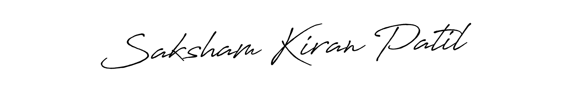 Once you've used our free online signature maker to create your best signature Antro_Vectra_Bolder style, it's time to enjoy all of the benefits that Saksham Kiran Patil name signing documents. Saksham Kiran Patil signature style 7 images and pictures png