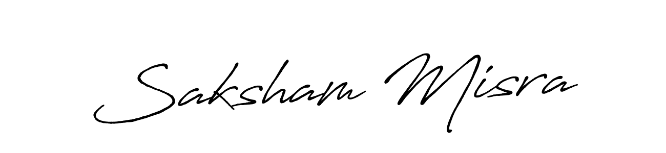 if you are searching for the best signature style for your name Saksham Misra. so please give up your signature search. here we have designed multiple signature styles  using Antro_Vectra_Bolder. Saksham Misra signature style 7 images and pictures png