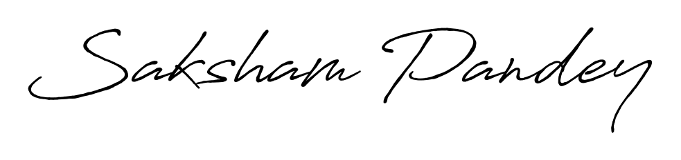 Achieve flawless digital penmanship with Saksham Pandey name in Antro_Vectra_Bolder font. The perfect tool for creating online signatures. Saksham Pandey signature style 7 images and pictures png