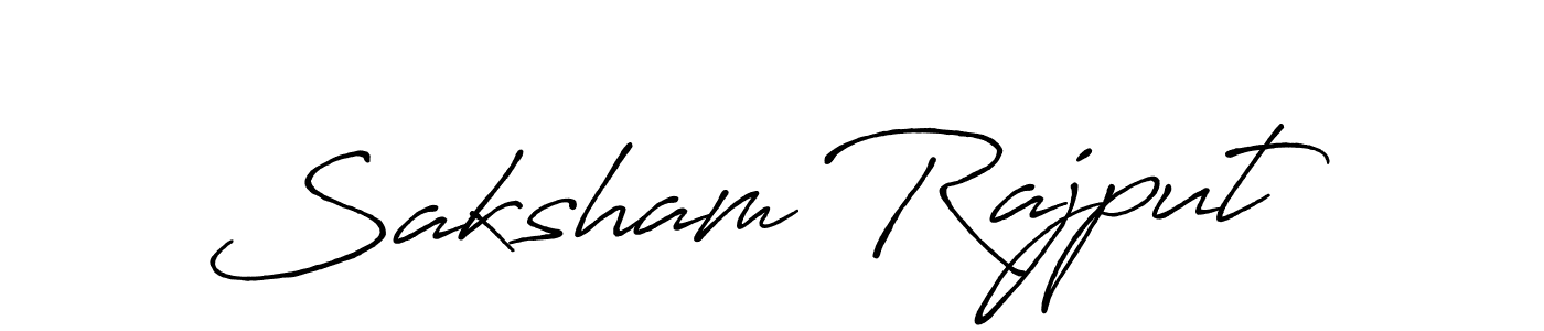 You can use this online signature creator to create a handwritten signature for the name Saksham Rajput. This is the best online autograph maker. Saksham Rajput signature style 7 images and pictures png