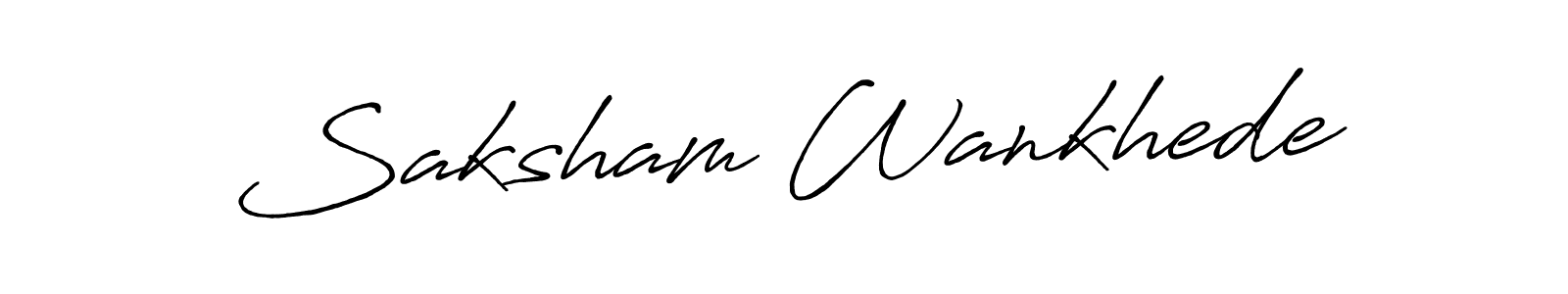 if you are searching for the best signature style for your name Saksham Wankhede. so please give up your signature search. here we have designed multiple signature styles  using Antro_Vectra_Bolder. Saksham Wankhede signature style 7 images and pictures png