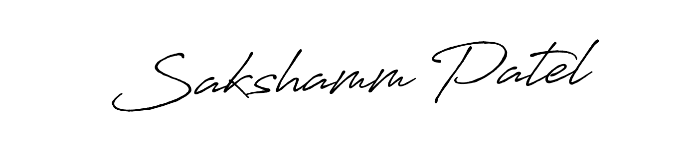 Once you've used our free online signature maker to create your best signature Antro_Vectra_Bolder style, it's time to enjoy all of the benefits that Sakshamm Patel name signing documents. Sakshamm Patel signature style 7 images and pictures png