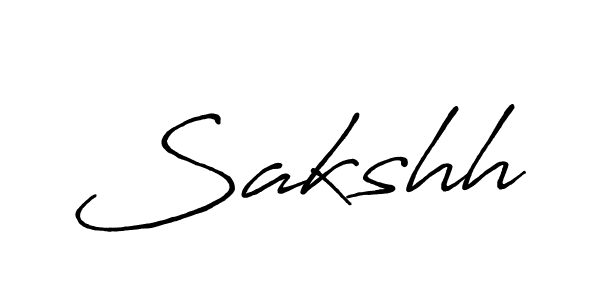 How to make Sakshh name signature. Use Antro_Vectra_Bolder style for creating short signs online. This is the latest handwritten sign. Sakshh signature style 7 images and pictures png