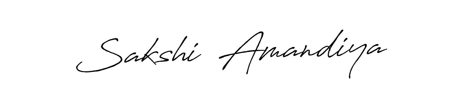 It looks lik you need a new signature style for name Sakshi  Amandiya. Design unique handwritten (Antro_Vectra_Bolder) signature with our free signature maker in just a few clicks. Sakshi  Amandiya signature style 7 images and pictures png