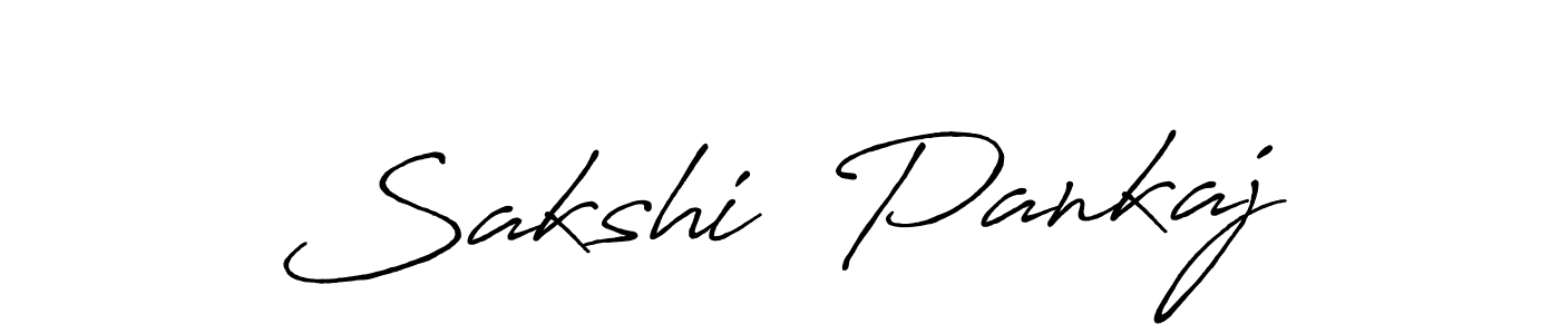 How to make Sakshi  Pankaj signature? Antro_Vectra_Bolder is a professional autograph style. Create handwritten signature for Sakshi  Pankaj name. Sakshi  Pankaj signature style 7 images and pictures png