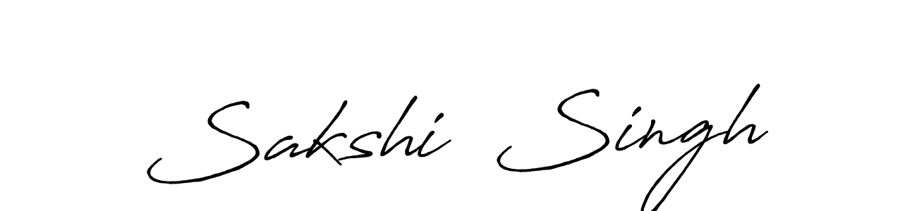 How to make Sakshi  Singh signature? Antro_Vectra_Bolder is a professional autograph style. Create handwritten signature for Sakshi  Singh name. Sakshi  Singh signature style 7 images and pictures png