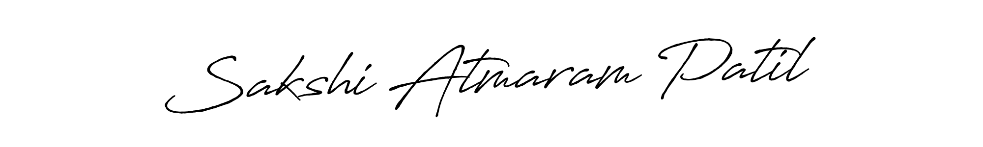 Make a beautiful signature design for name Sakshi Atmaram Patil. With this signature (Antro_Vectra_Bolder) style, you can create a handwritten signature for free. Sakshi Atmaram Patil signature style 7 images and pictures png