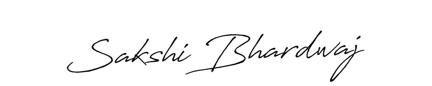How to make Sakshi Bhardwaj name signature. Use Antro_Vectra_Bolder style for creating short signs online. This is the latest handwritten sign. Sakshi Bhardwaj signature style 7 images and pictures png