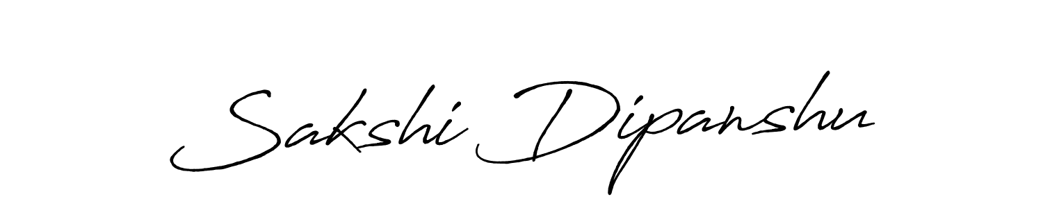 Sakshi Dipanshu stylish signature style. Best Handwritten Sign (Antro_Vectra_Bolder) for my name. Handwritten Signature Collection Ideas for my name Sakshi Dipanshu. Sakshi Dipanshu signature style 7 images and pictures png