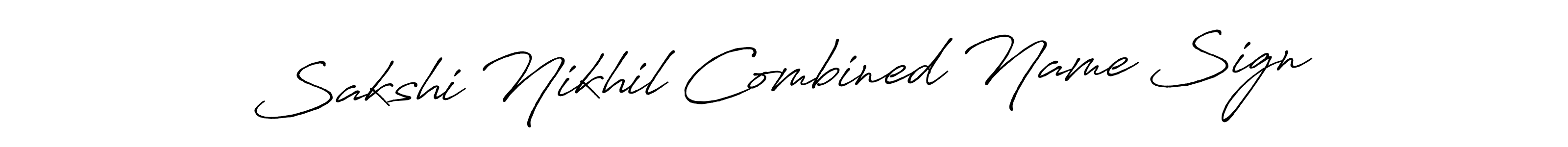 How to Draw Sakshi Nikhil Combined Name Sign signature style? Antro_Vectra_Bolder is a latest design signature styles for name Sakshi Nikhil Combined Name Sign. Sakshi Nikhil Combined Name Sign signature style 7 images and pictures png